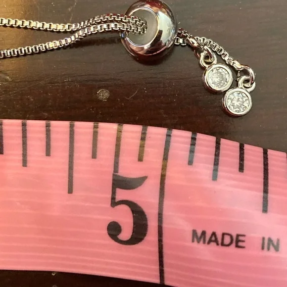 925 Silver Dangle Crown Earrings with Purple Jewels&Silver Toned CZ Bracelet - Picture 9 of 11